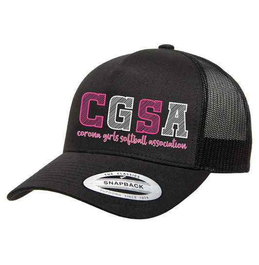 Corona Softball Snapback Trucker Hat - Black/Black (Style 5)