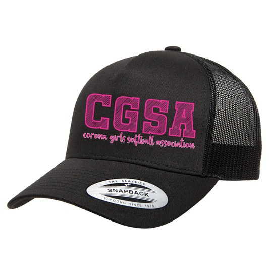 Corona Softball Snapback Trucker Hat - Black/Black (Style 6)