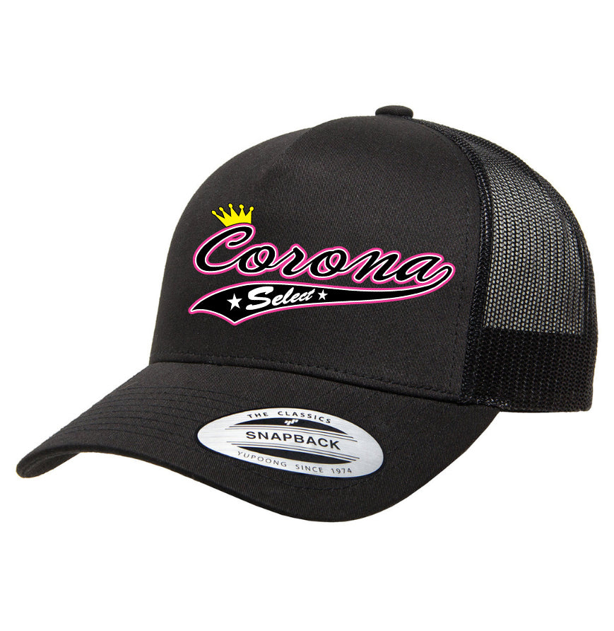 Corona Select Snapback Trucker Hat - Black (Style 3)