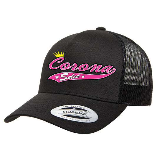 Corona Select Snapback Trucker Hat - Black (Style 1)