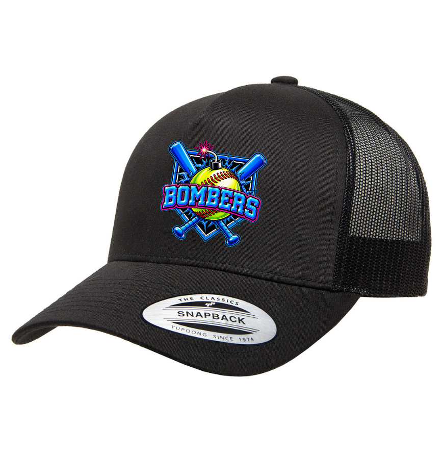 Bombers Snapback Trucker Hat - Black