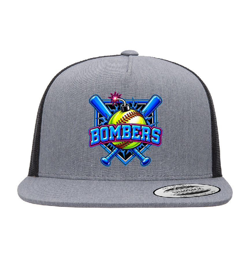 Bombers Snapback Trucker Hat - Gray/Black