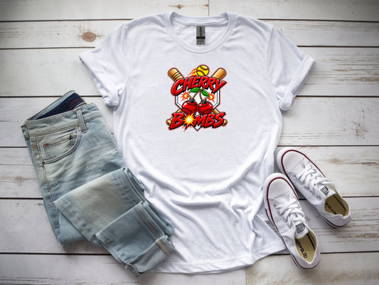 Cherry Bombs Softstyle T-Shirt - White