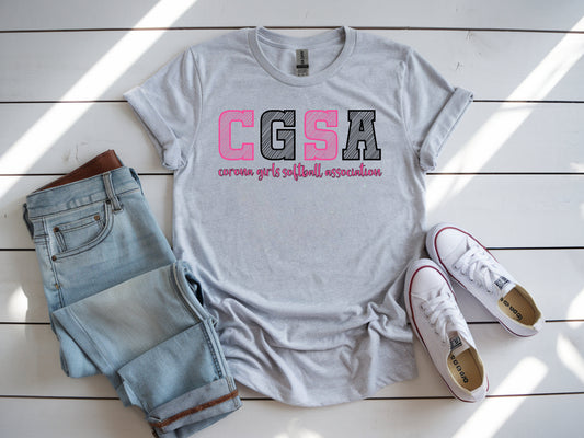 Corona Softball Softstyle T-Shirt - Gray (Style 2)
