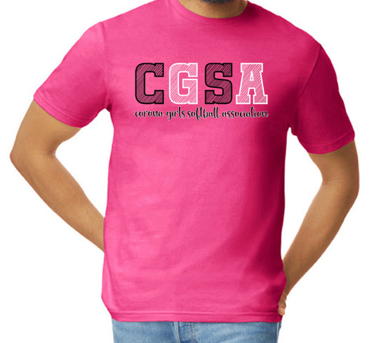 Corona Softball Softstyle T-Shirt - Pink (Style 4)