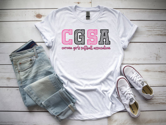 Corona Softball Softstyle T-Shirt - White (Style 2)