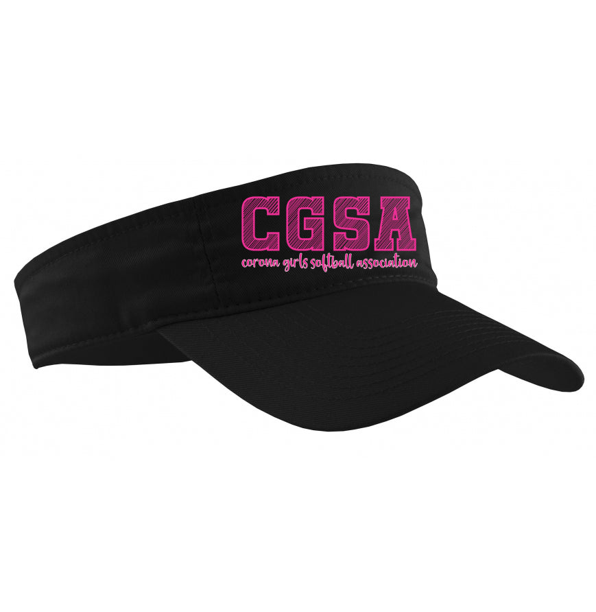 Corona Softball Visor - Black (Style 5)