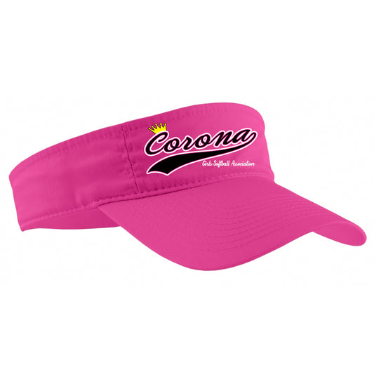 Corona Softball Visor - Pink (Style 2)