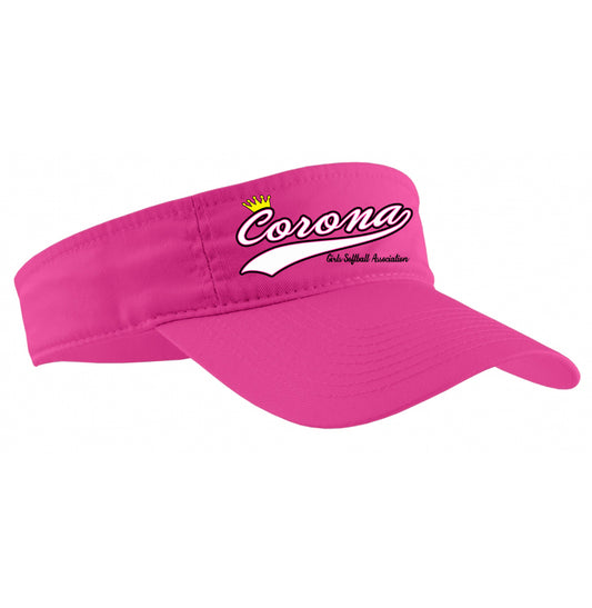Corona Softball Visor - Pink (Style 1)