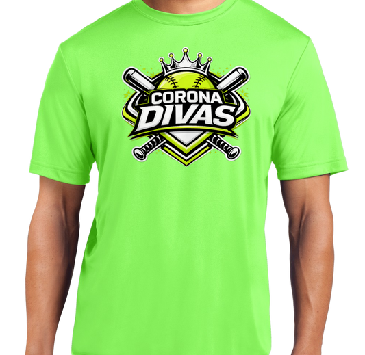 Corona Divas Dryfit T-Shirt - Neon Green