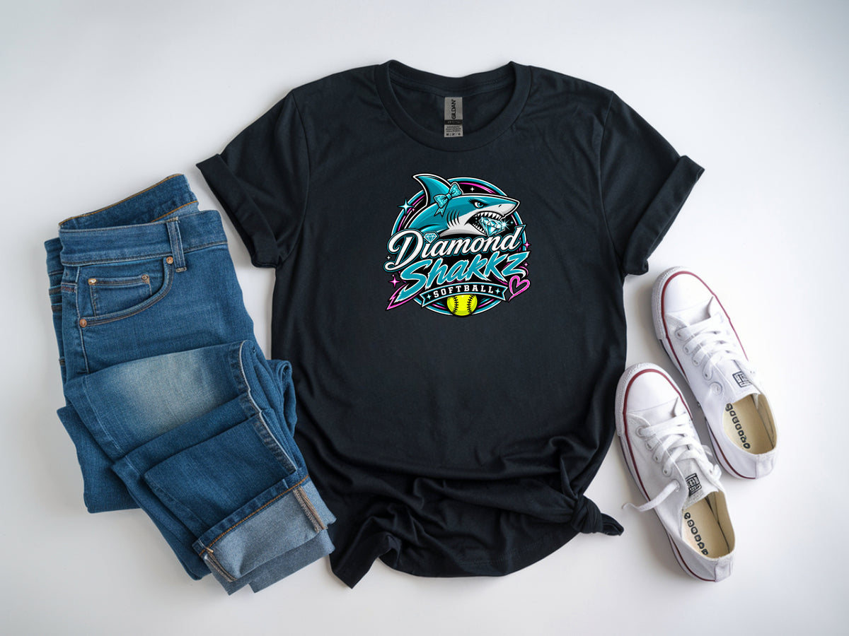 Diamond Sharkz Softstyle T-Shirt - Black