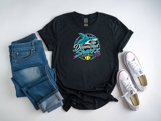 Diamond Sharkz Softstyle T-Shirt - Black