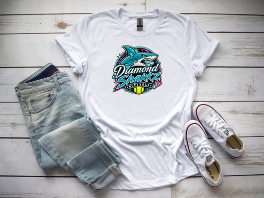 Diamond Sharkz Softstyle T-Shirt - White