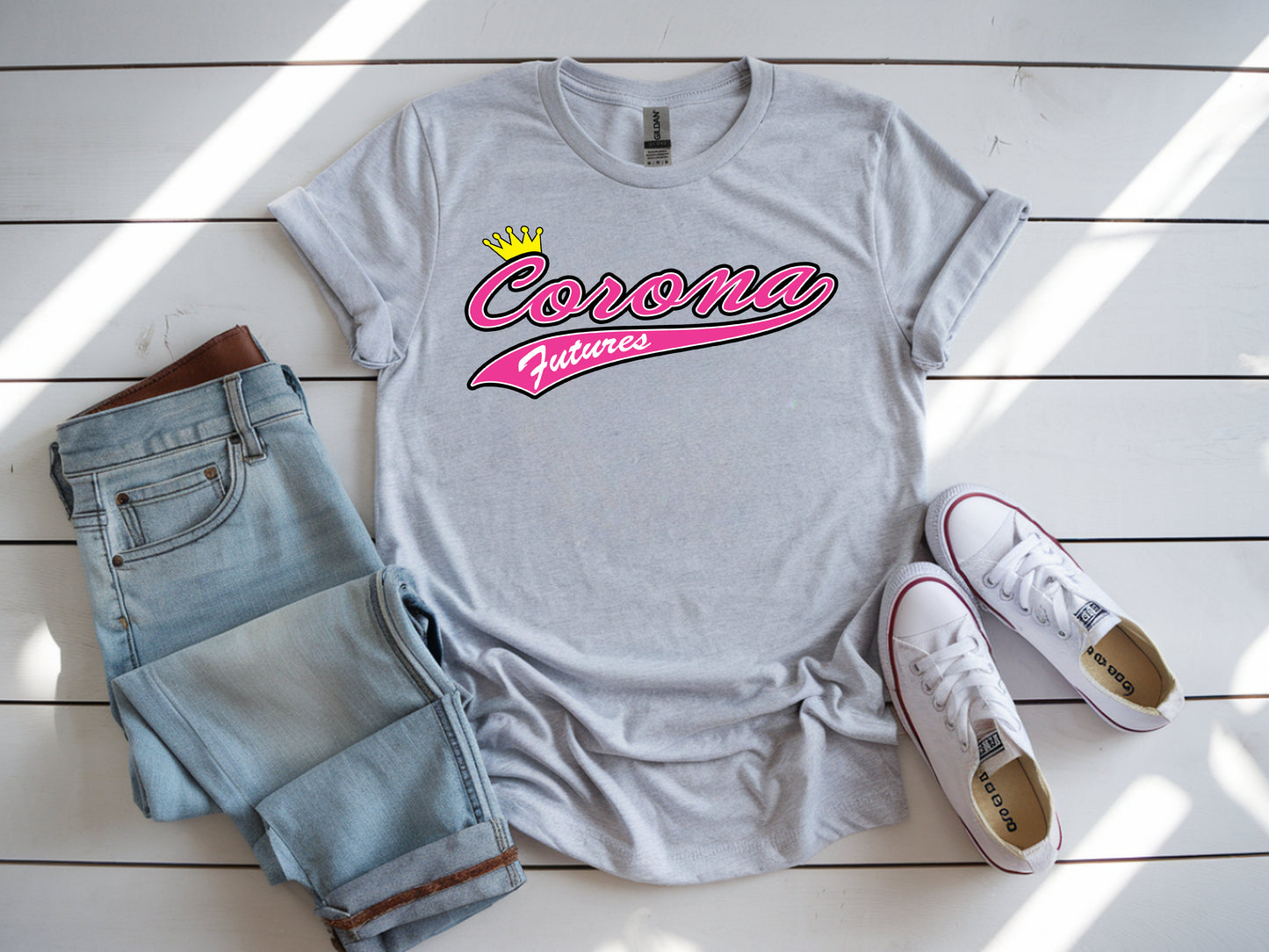 Corona Futures Softstyle T-Shirt - Gray (Style 1)