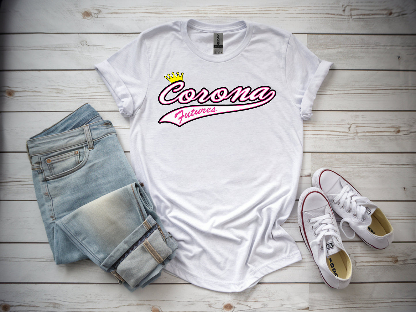 Corona Futures Softstyle T-Shirt - White (Style 2)