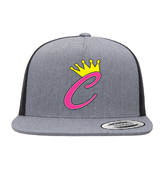 Corona Softball Snapback Trucker Hat - Gray/Black (Style 7)