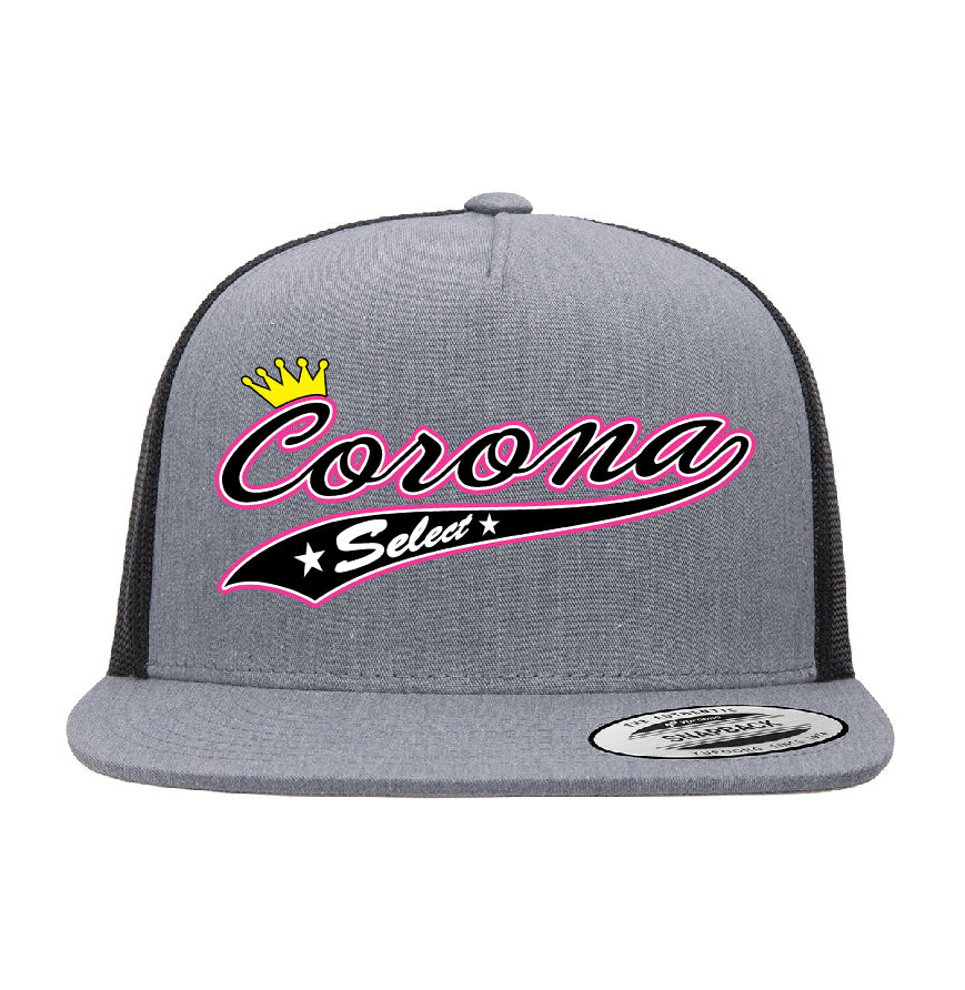 Corona Select Snapback Trucker Hat - Gray/Black (Style 3)