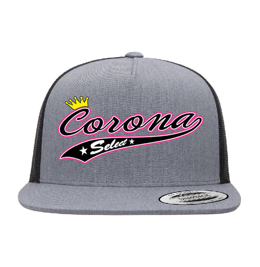 Corona Select Snapback Trucker Hat - Gray/Black (Style 3)