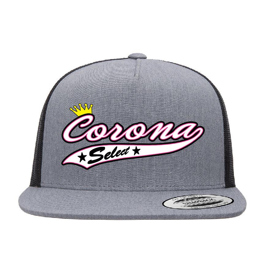 Corona Select Snapback Trucker Hat - Gray/Black (Style 2)