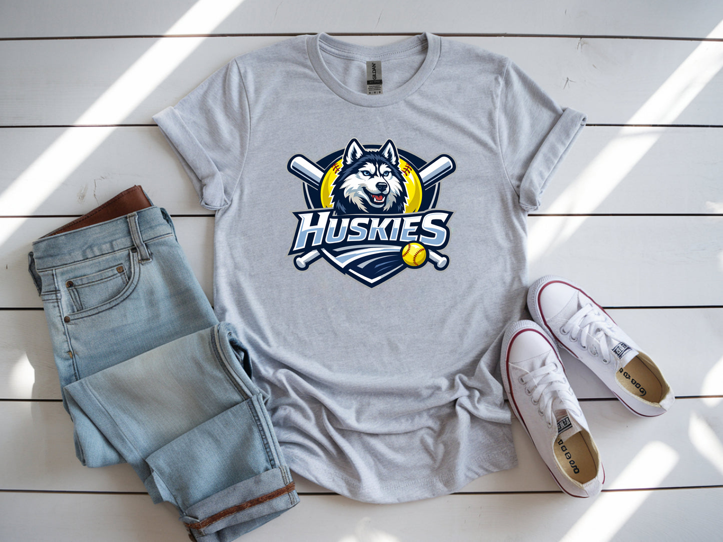 Huskies Softstyle T-Shirt - Gray