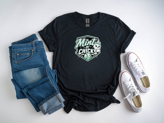 Mint N' Chicks Softstyle T-Shirt - Black