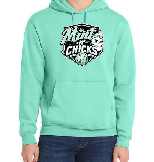Mint N' Chicks Pullover Hoodie - Mint