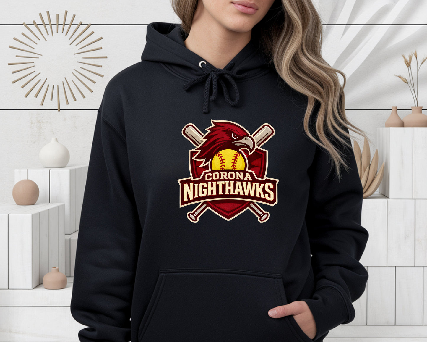 Nighthawks Pullover Hoodie - Black