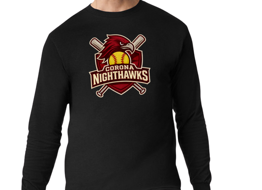 Nighthawks Long Sleeve T-Shirt - Black
