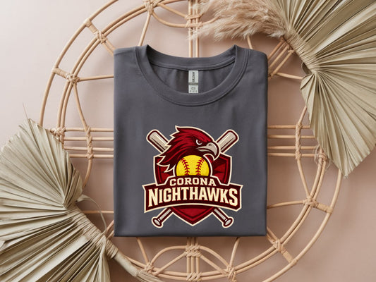 Nighthawks Softstyle T-Shirt - Charcoal Grey