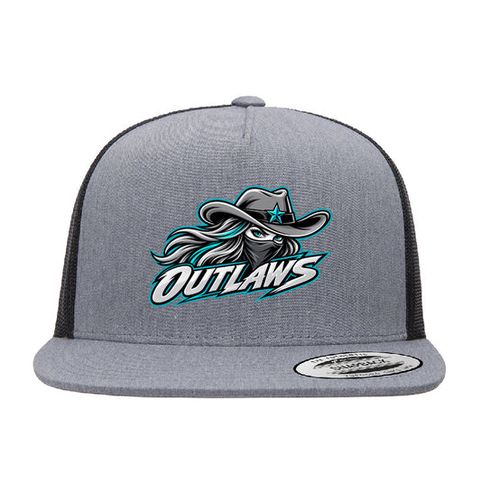 Outlaws Snapback Trucker Hat - Gray/Black