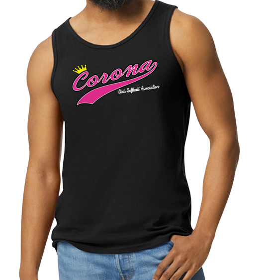 Corona Softball Men's Tank Top - Black (Style 1)