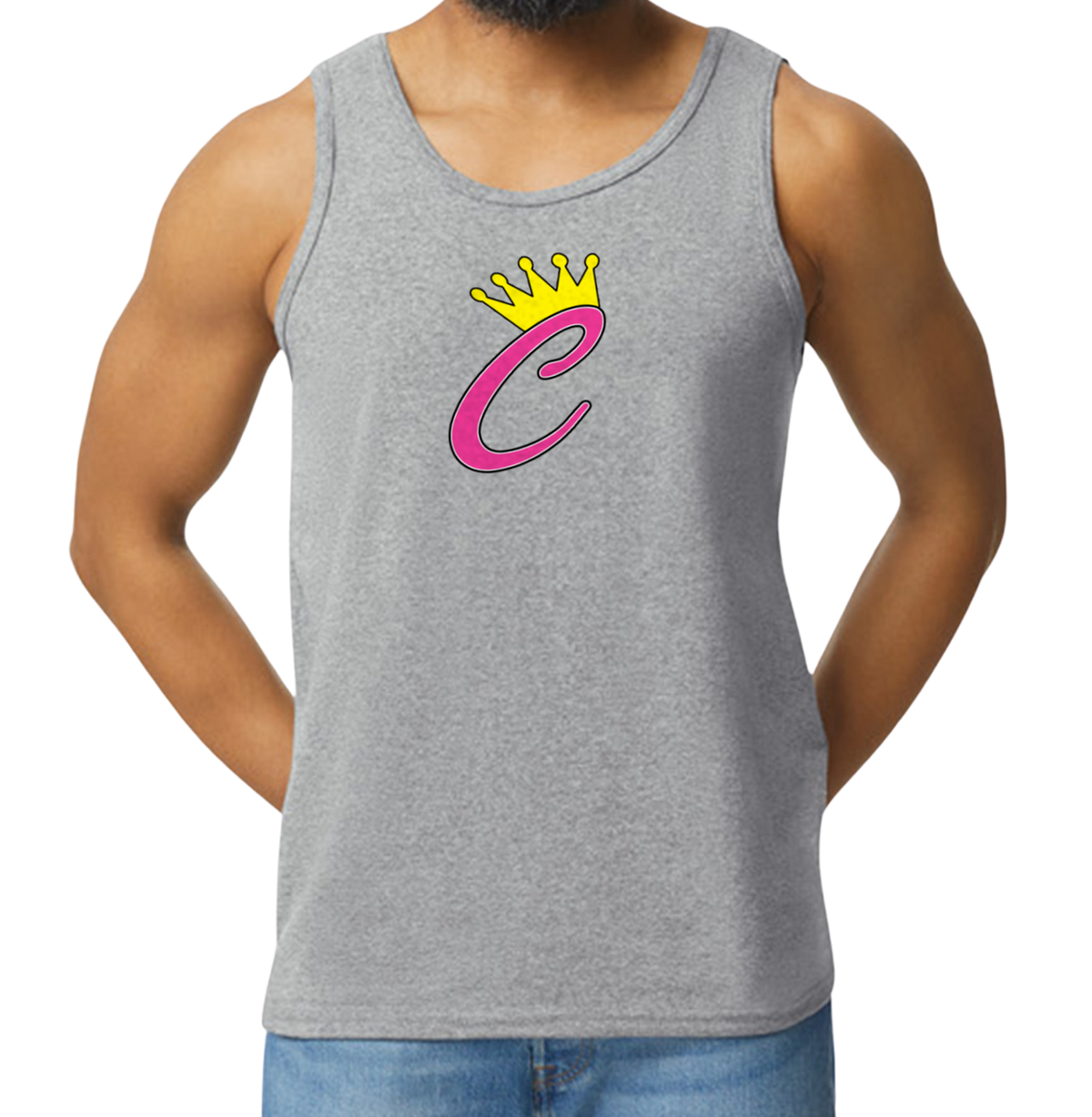 Corona Softball Men's Tank Top - Gray (Style 5)