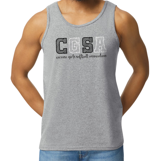Corona Softball Men's Tank Top - Gray (Style 6)