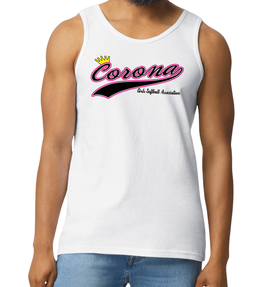 Corona Softball Men's Tank Top - White (Style 2)