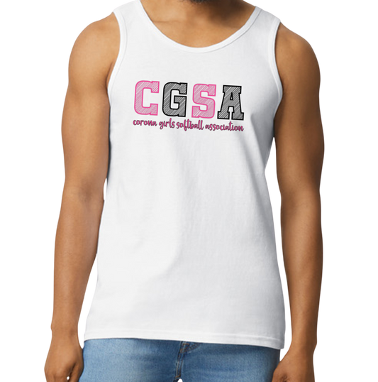 Corona Softball Men's Tank Top - White (Style 5)
