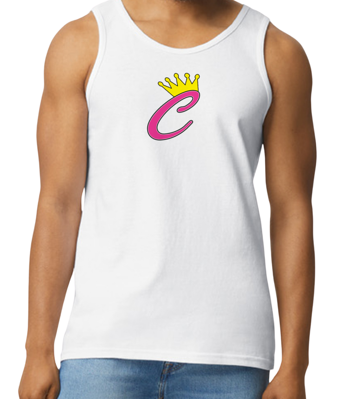 Corona Softball Men's Tank Top - White (Style 4)