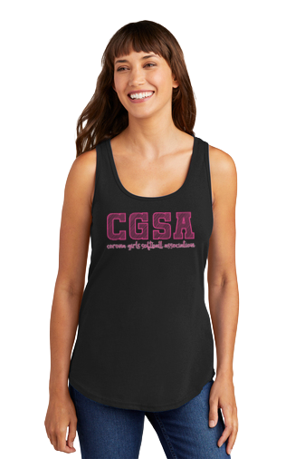 Corona Softball Women's Tank Top - Black (Style 6)