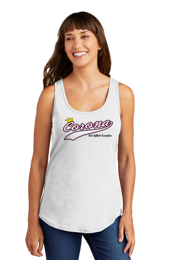 Corona Softball Women's Tank Top - White (Style 6)