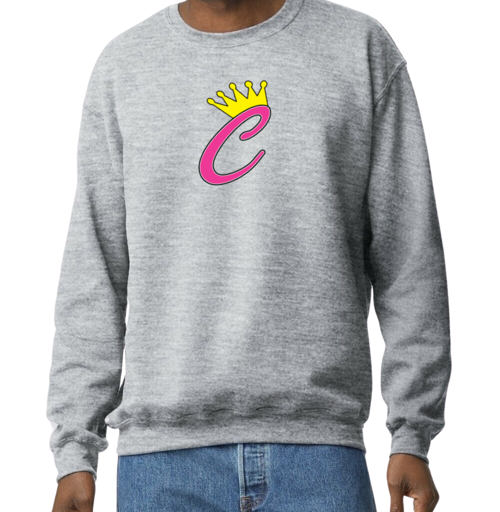 Corona Softball Crew Sweatshirt - Gray (Style 8)