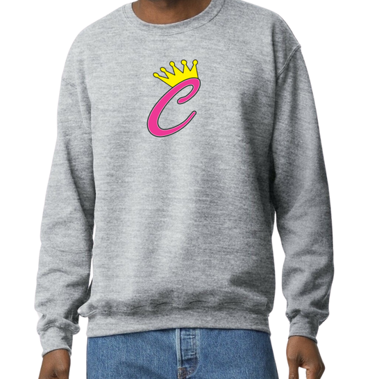 Corona Softball Crew Sweatshirt - Gray (Style 8)