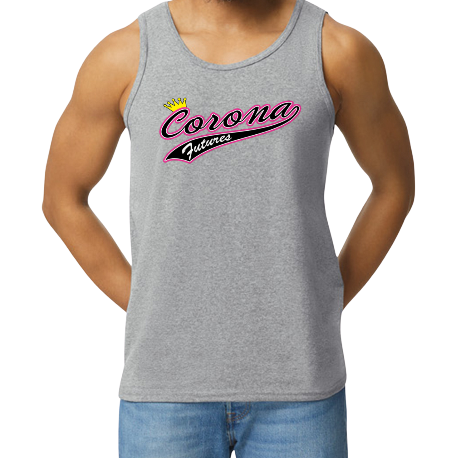 Corona Futures Men's Tank Top - Gray (Style 3)