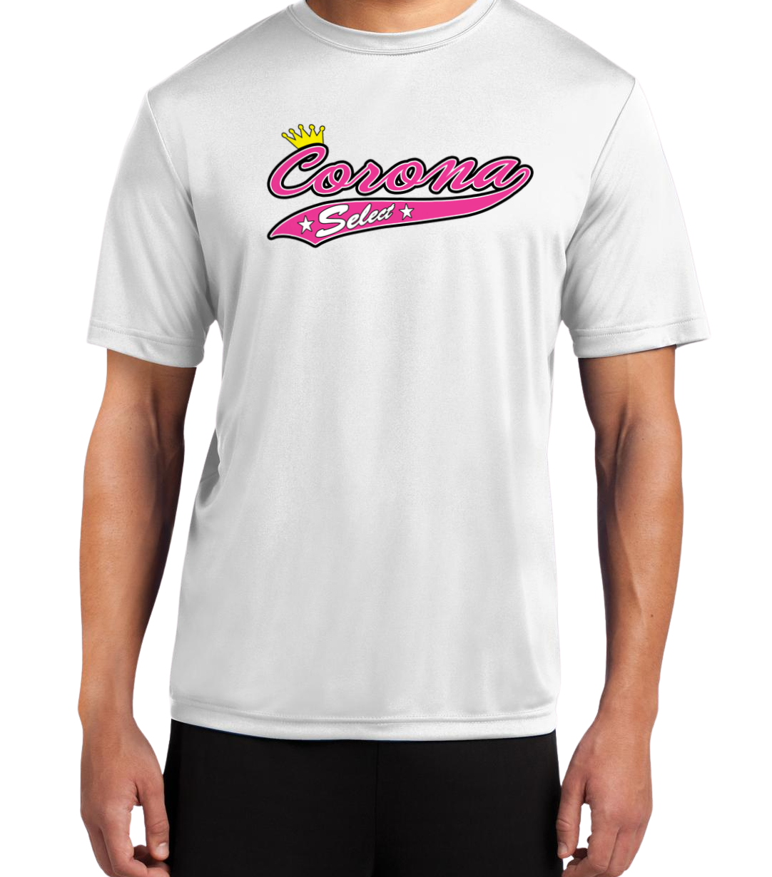 Corona Select Dryfit Performance Tee - White (Style 1)