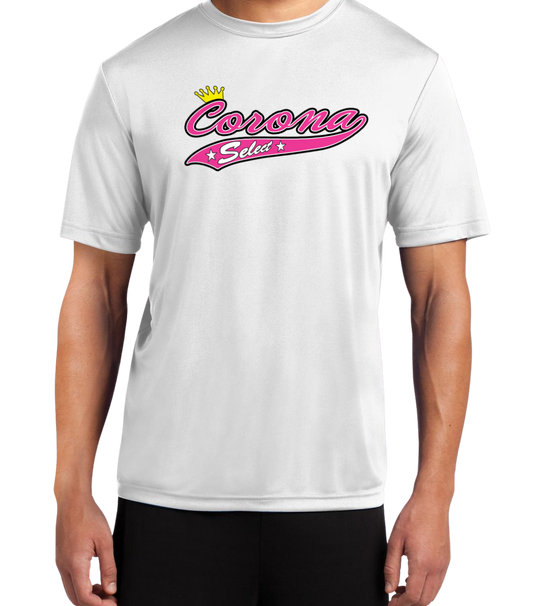 Corona Select Dryfit Performance Tee - White (Style 1)