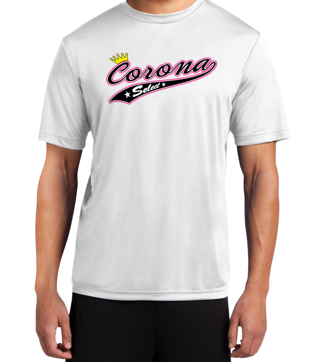 Corona Select Dryfit Performance Tee - White (Style 3)