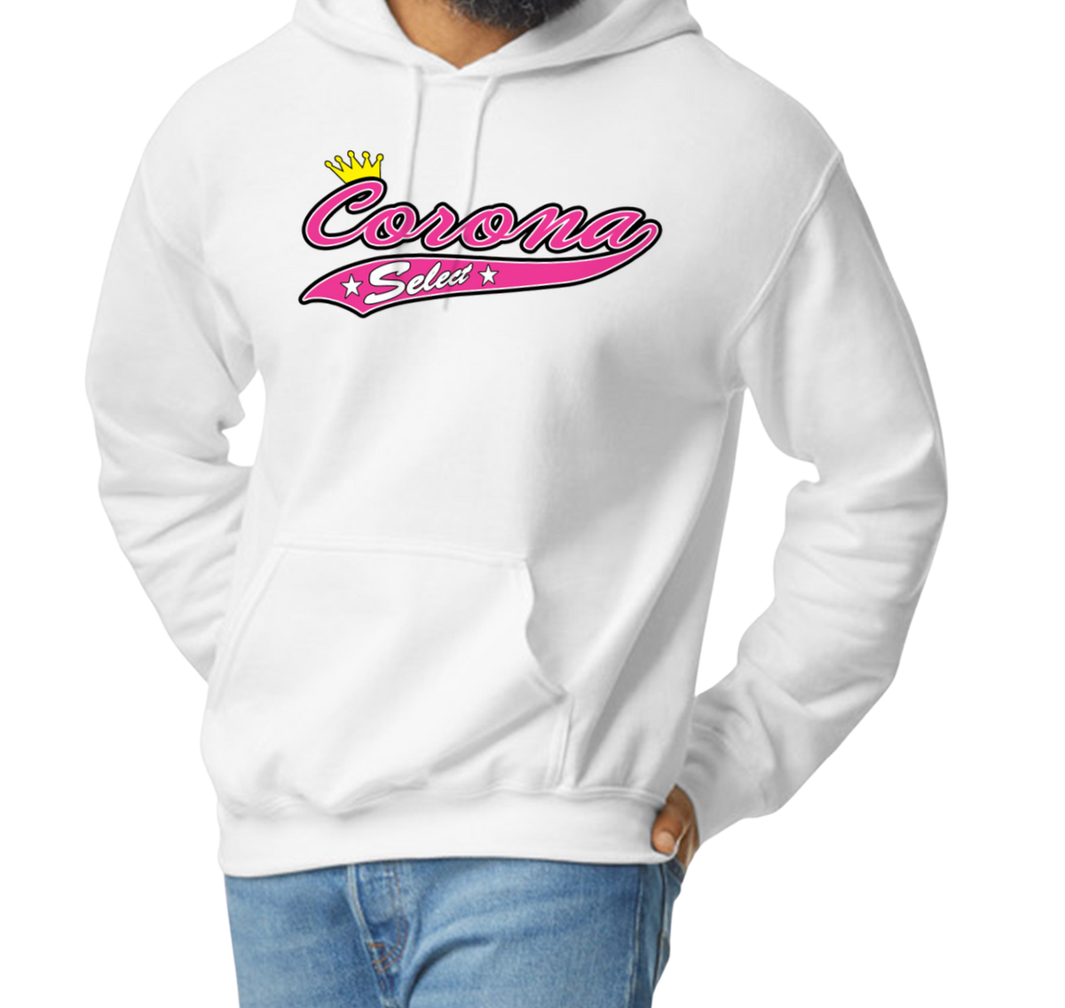 Corona Select Pullover Hoodie - White (Style 1)