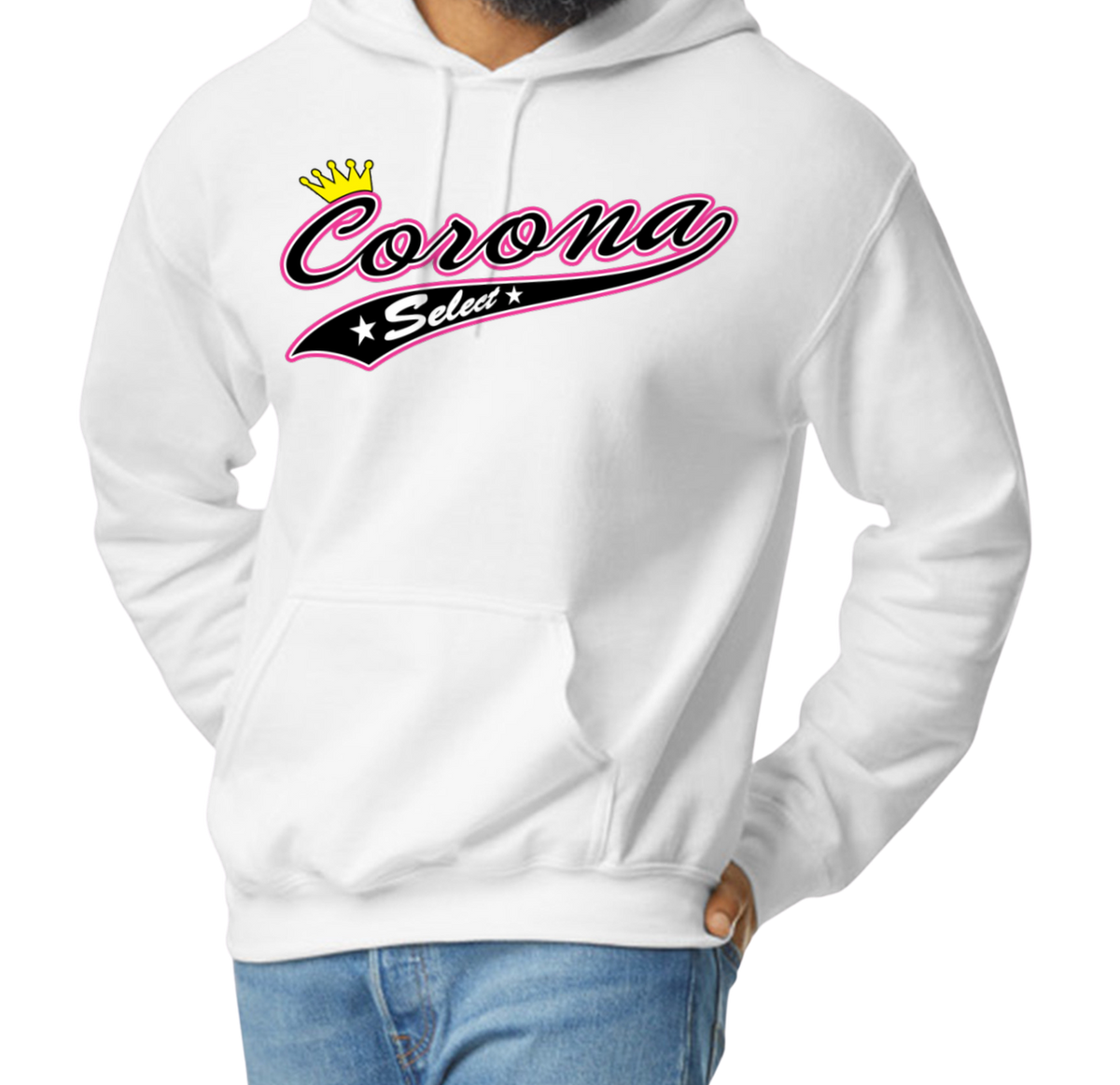 Corona Select Pullover Hoodie - White (Style 3)