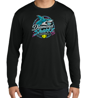 Diamond Sharkz Dryfit Long Sleeve Shirt - Black