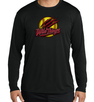 Wild Things Dryfit Long Sleeve Shirt - Black