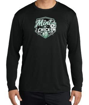 Mint N' Chicks Dryfit Long Sleeve Shirt - Black
