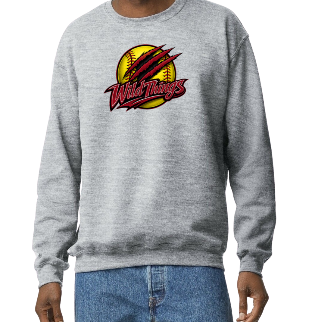 Wild Things Crew Sweatshirt - Gray